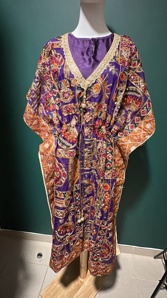 Kaftan - adjustable - mirror work