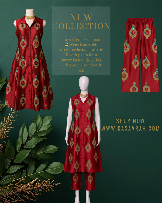 The Luxe Edit – Handcrafted Silk Kaftan