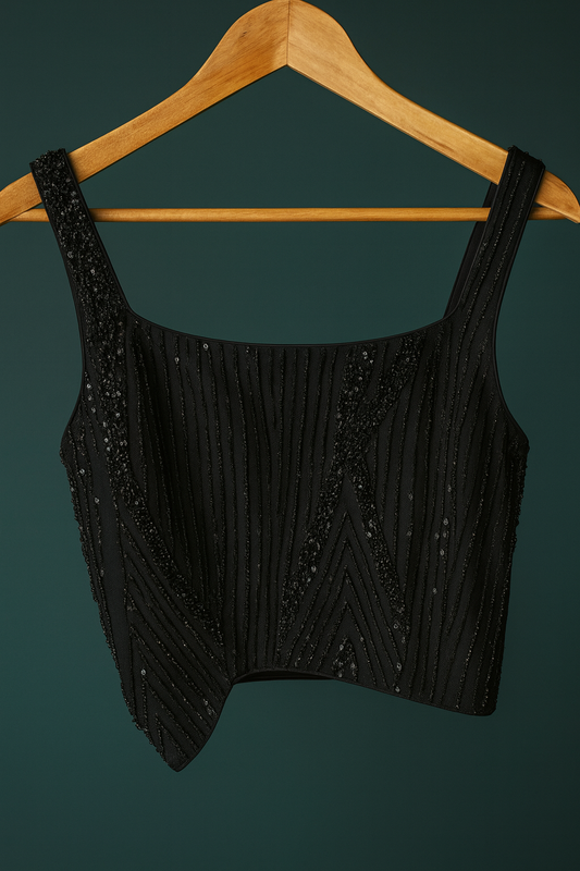 Designer blouse Black & Gold