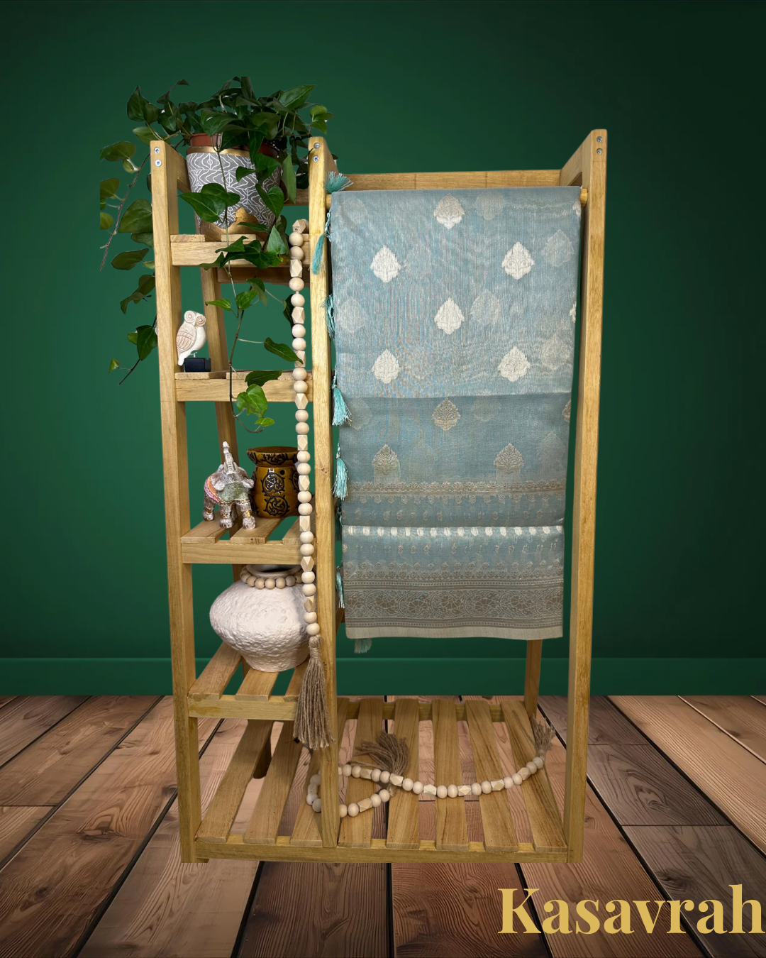 Semi Silk Saree small Butta