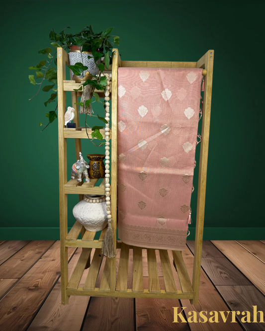 Semi Silk Saree small Butta