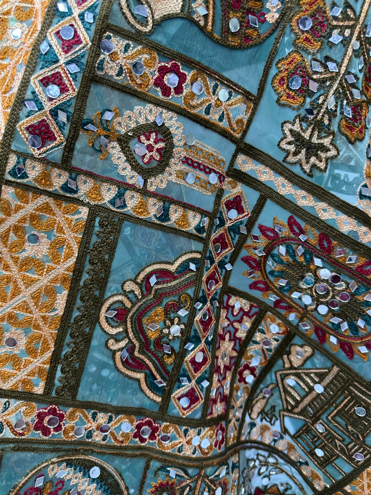 Kaftan - adjustable - mirror work